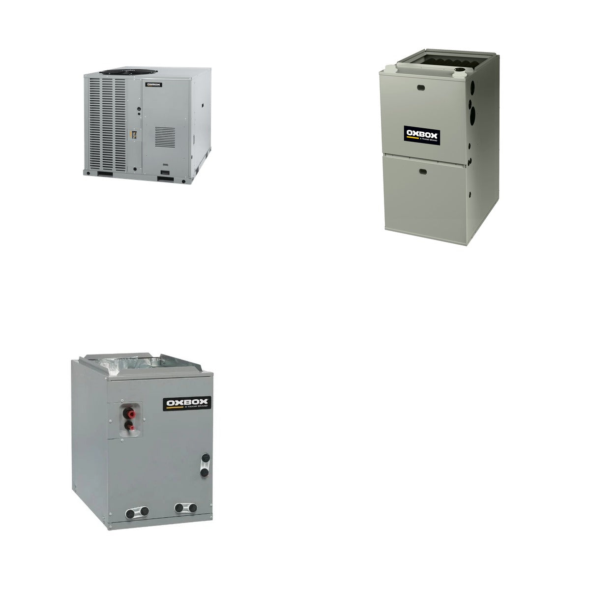 Oxbox Oxbox 5-Ton 60000 BTU R-454B 14.3 SEER2 Gas/Electric Split System - J5AC5060A1000+J962V100CU5SA+J5MXCC009AC6HC