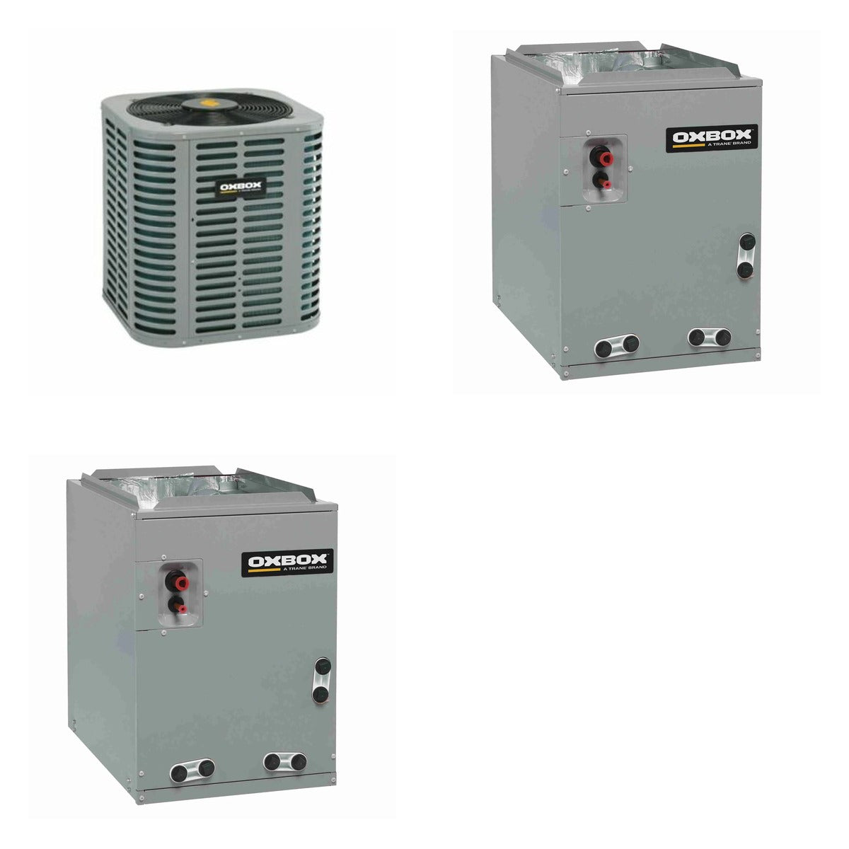 Oxbox Oxbox 2-Ton 24000 BTU R-454B 13.4 SEER2 Gas/Electric Split System - J5AC3024A1000+J962V080CU4SA+J5MXCC005AC6HC