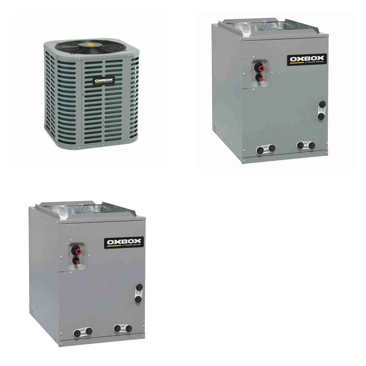 Oxbox Oxbox 2-Ton 24000 BTU R-454B 13.4 SEER2 Gas/Electric Split System - J5AC3024A1000+J962V080BU3SA+J5MXCA003AC6HC
