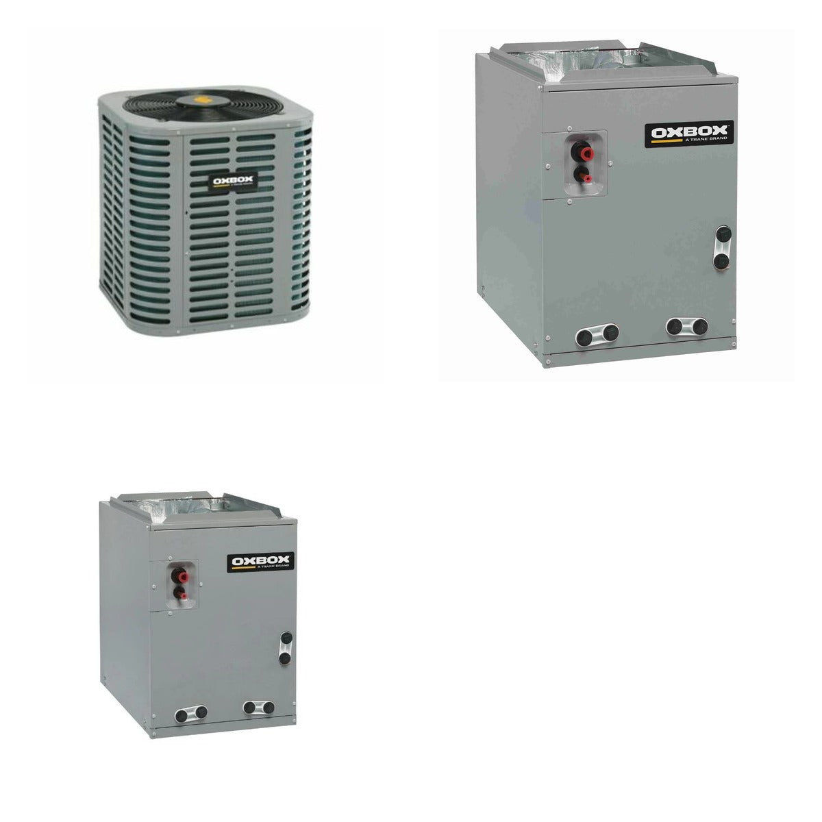 Oxbox Oxbox 2-Ton 24000 BTU R-454B 13.4 SEER2 Gas/Electric Split System - J5AC3024A1000+J962V080BU3SA+J5MXCB016AC6HC
