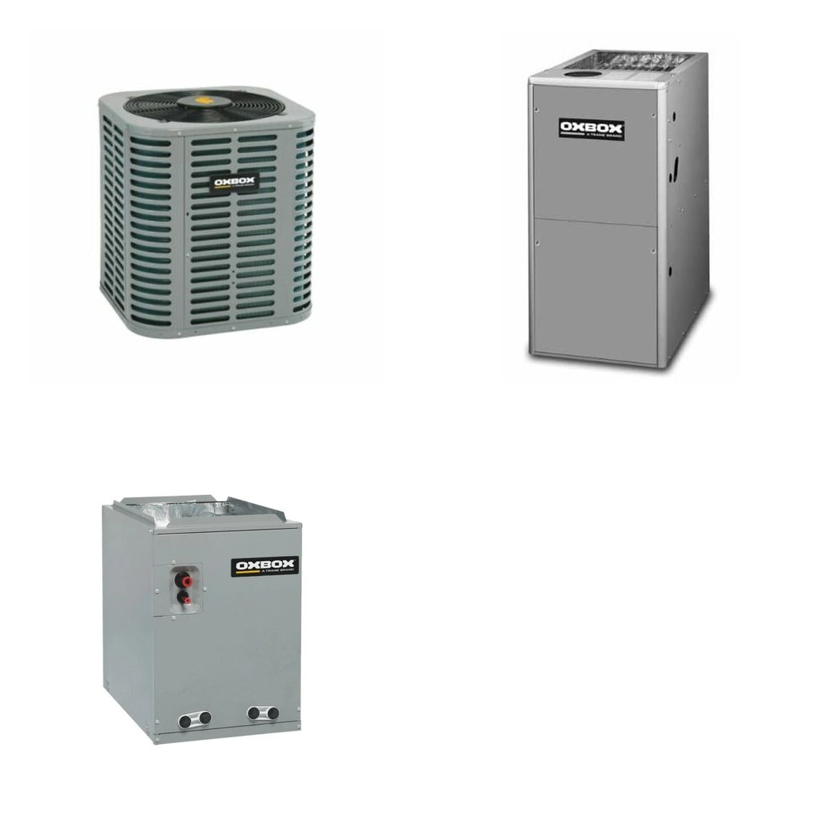 Oxbox Oxbox 2-Ton 24000 BTU R-454B 13.4 SEER2 Gas/Electric Split System - J5AC3024A1000+J801V080CM4SEB+J5GXCC005AC6HU