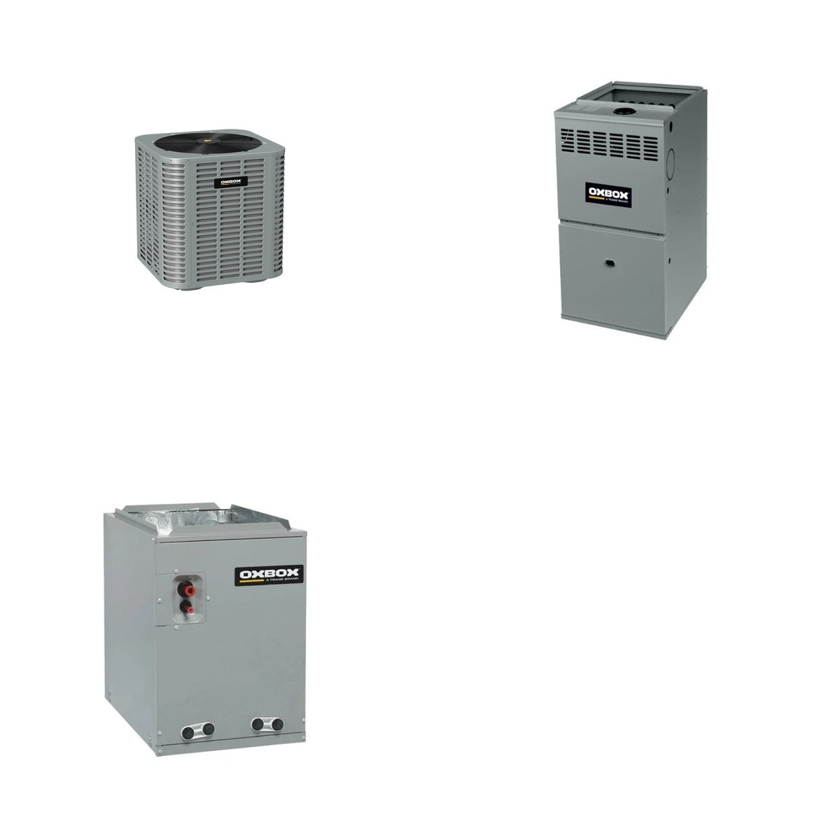 Oxbox Oxbox 2.5-Ton 30000 BTU R-454B 13.4 SEER2 Gas/Electric Split System - J5AC3030A1000+J801V060AM3SEB+J5GXCA003AC6HU