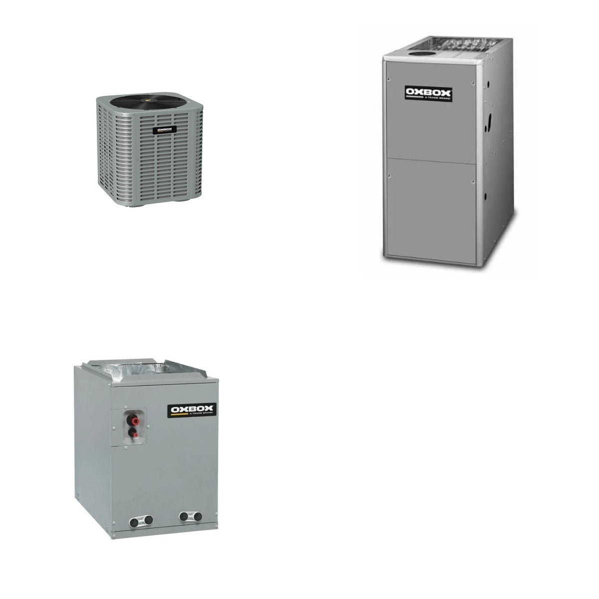 Oxbox Oxbox 3-Ton 36000 BTU R-454B 13.4 SEER2 Gas/Electric Split System - J5AC3036A1000+J801V080CM4SEB+J5GXCC005AC6HU