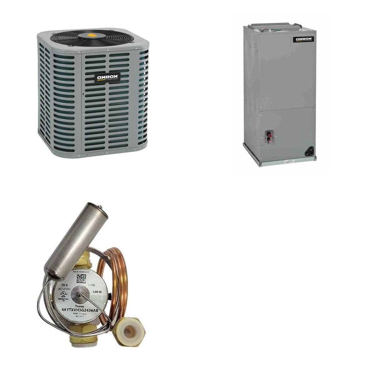 Oxbox Oxbox 3.5-Ton 42000 BTU R-454B 14.3 SEER2 Heat Pump Split System - J5HP5042A1000+J5AH5E36A1B00+5AYTXVH3A4248A