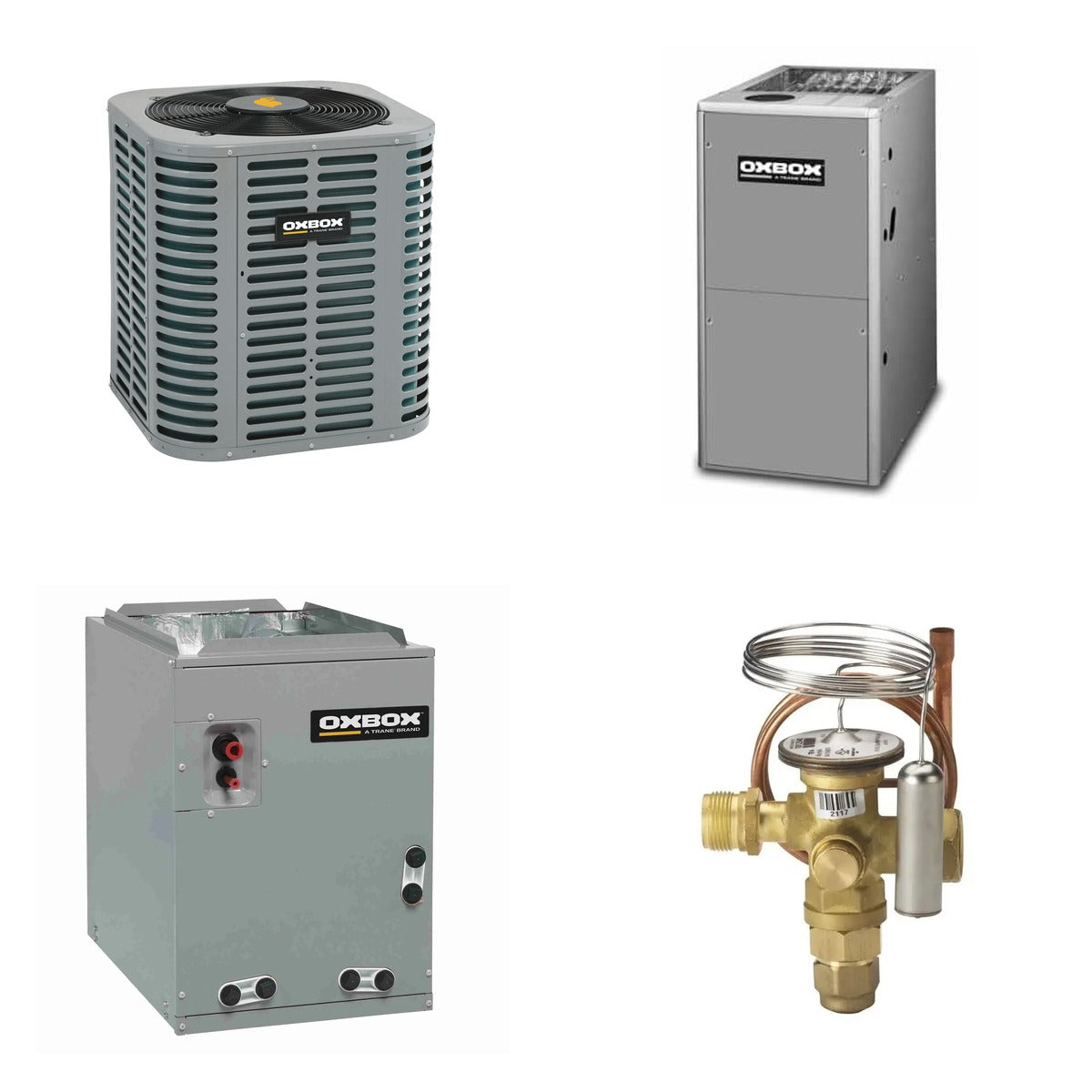 Oxbox Oxbox 2.5-Ton 30000 BTU R-454B 14.3 SEER2 Dual Fuel Split System - J5HP5030A1000+J801V080CM4SEB+J5MXCC005AC6HC+5AYTXVH3A1836A
