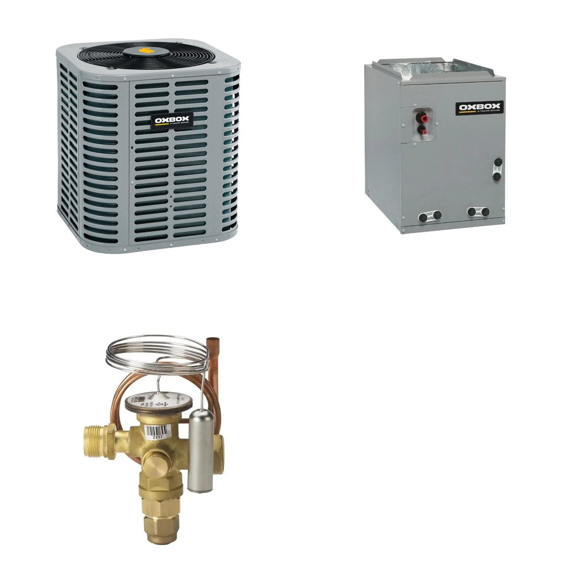 Oxbox Oxbox 3-Ton 36000 BTU R-454B 14.3 SEER2 Condenser & Coil System - J5AC5036A1000+J5MXCB016AC6HC+5AYTXVH3A1836A