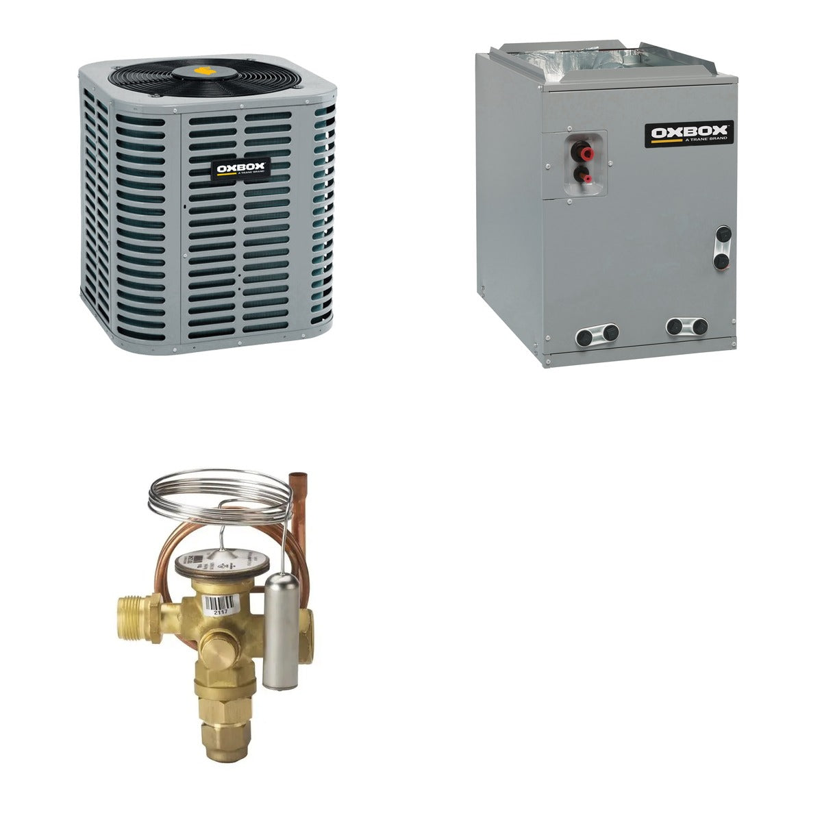 Oxbox Oxbox 3-Ton 36000 BTU R-454B 14.3 SEER2 Condenser & Coil System - J5AC5036A1000+J5MXCB004AC6HC+5AYTXVH3A1836A