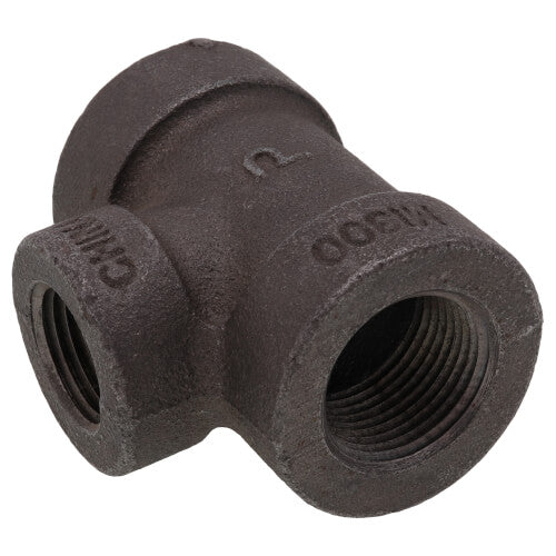 EVERFLOW Everflow BXRT2001 | 2 X 1-1/2 Black XH Reducing Tee 300# | Everflow
