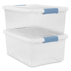 STERILITE Sterilite 14948012 15 Quart Latching Storage Tote (12 Pack)