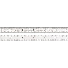 STARRETT Starrett 66008 Flexible Steel Rule 6 in 4R Graduation