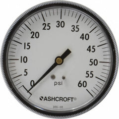 ASHCROFT Ashcroft 662876002382 Pressure Gauge 0-60 Psi 3.5in Npt