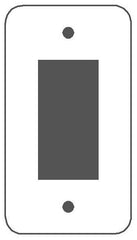 MULBERRY METAL PRODUCTS Mulberry Metal Products 79401 Receptacle Wallplate 1 Gang (5 in H x 2-3/4 in W)