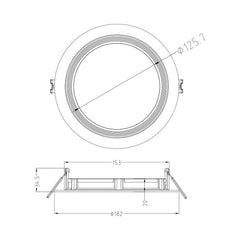 HALCO LIGHTING Halco Lighting 89108 ProLED Color Selectable Slim Downlight 11W (6 in) DFDLS6-12-CS-BT