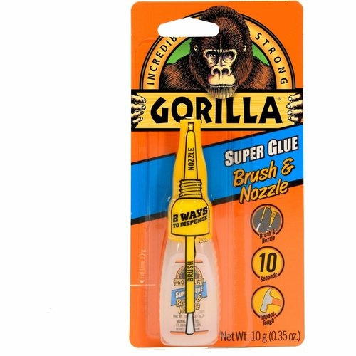 GORILLA Gorilla GOR7500101 Brush & Nozzle Super Glue 0.35 oz (1 Each) GOR7500101