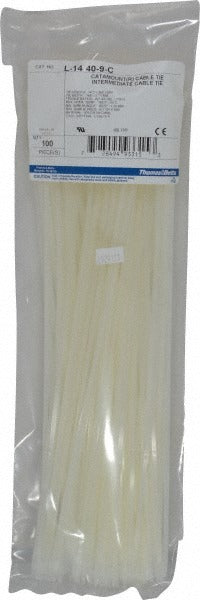 THOMAS & BETTS Thomas Betts L-14-40-9-C Standard Cable Tie 40 Lb Nylon