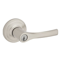 KWIKSET Kwikset 405HYL-15S Henley Lever Entry Lock Smartkey Satin Nickel