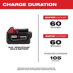 MILWAUKEE Milwaukee 48-11-1851 M18 Redlithium XC 5.0Ah Extended Capacity Battery Pack (10 Pack)