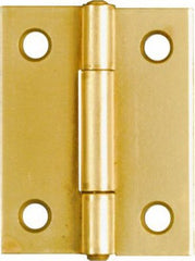 NATIONAL HARDWARE National Mfg N146-175 Light Narrow Hinge 2in Dull Brass 2 Pack