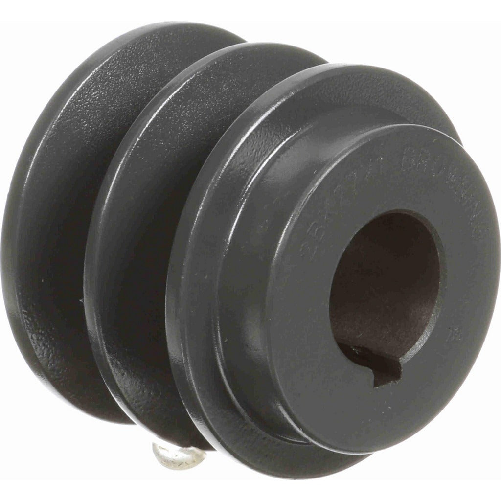 BROWNING Browning 1033091 Two Groove Sheave 1 in Bore Cast Iron