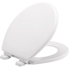 BEMIS Bemis 43SLOW 000 Lannon round enameled wood toilet seat (closed front)