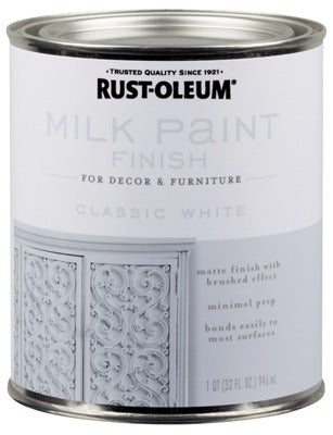 RUST-OLEUM Rust-oleum 331049 Milk Paint Finish 30 Oz White