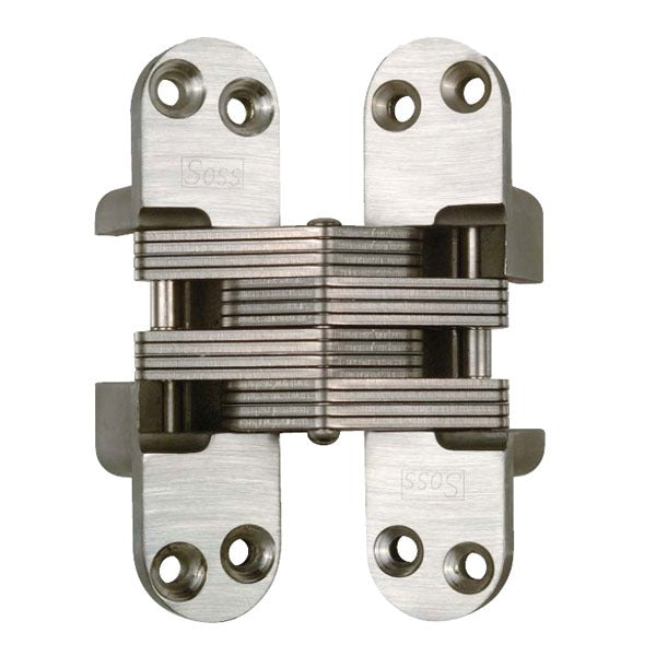 SOSS Soss 418US15 Invisible Hinge Fire Rated Alloy Steel Satin Nickel