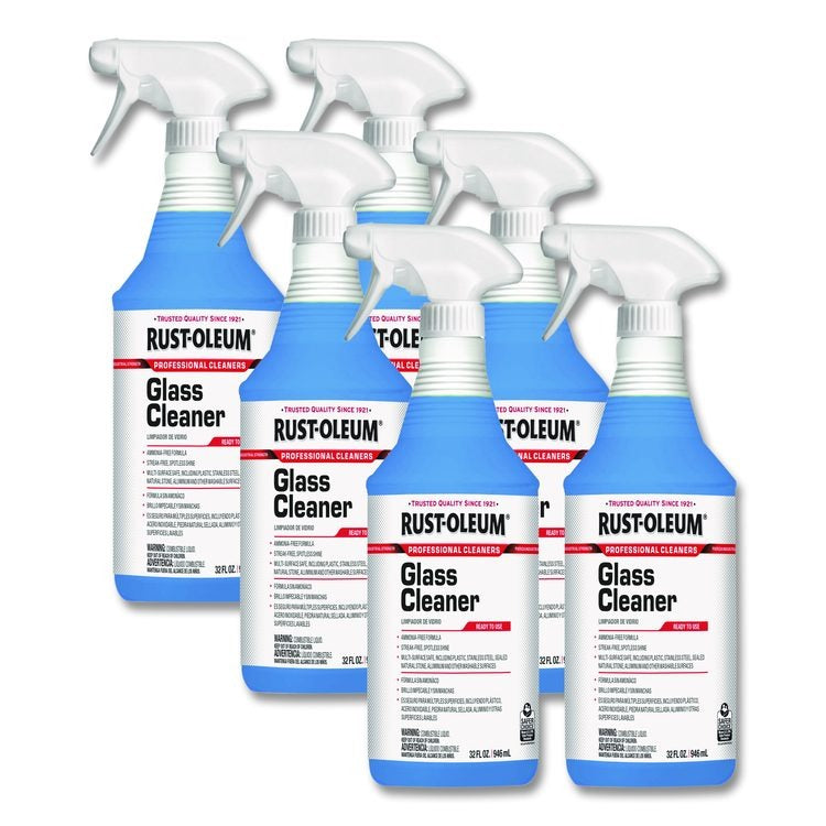 RUST-OLEUM Rust-Oleum RST352245 Professional Glass Cleaner 32 oz Spray Bottle 6/Carton