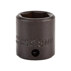 PROTO Proto J7218M Impact Socket 3/8 in Drive 18mm 6-point