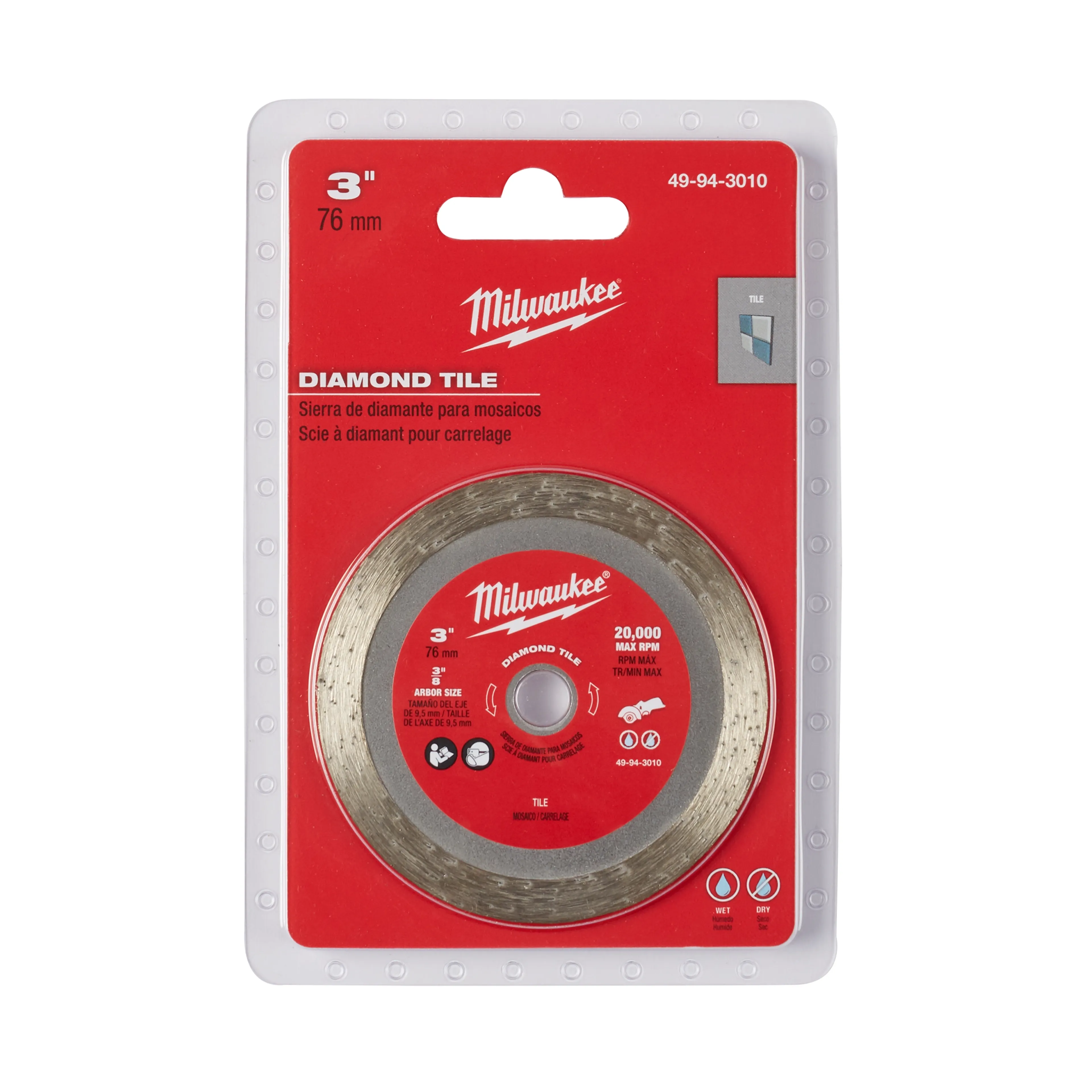 MILWAUKEE Milwaukee 49-94-3010 3 In. Tile Blade