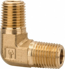 PARKER Parker 1204P-4 Brass 90 Male Elbow 1/4 Inch Mnptf
