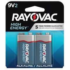 RAYOVAC Rayovac A1604-2T GENK.01 9V Alkaline Battery 2 Pack