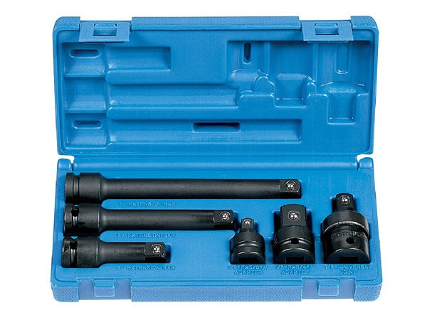 GREY PNEUMATIC Grey Pneumatic 2200 1/2 inches Drive Adapter and Extension Set 6-Piece