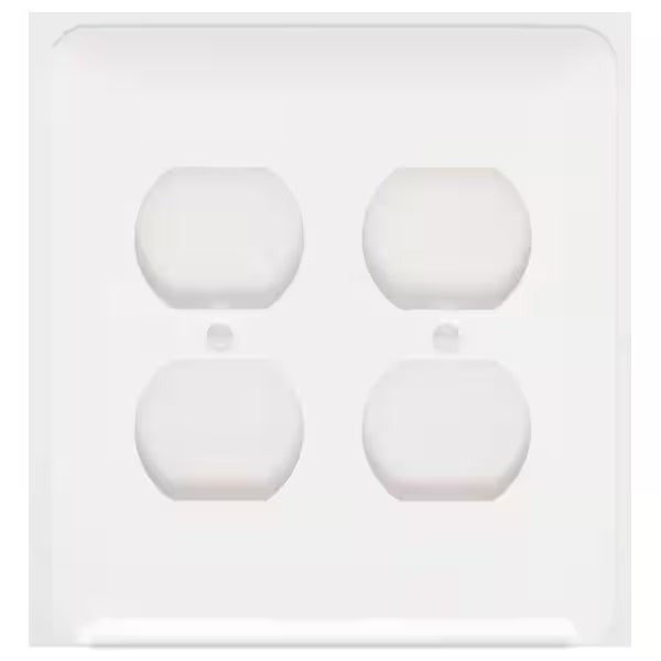 MULBERRY METAL PRODUCTS Mulberry Metal Products 76102 2-Gang Duplex Receptacle Wallplate (5 in H x 4.562 in W)