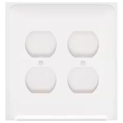 MULBERRY METAL PRODUCTS Mulberry Metal Products 76102 2-Gang Duplex Receptacle Wallplate (5 in H x 4.562 in W)