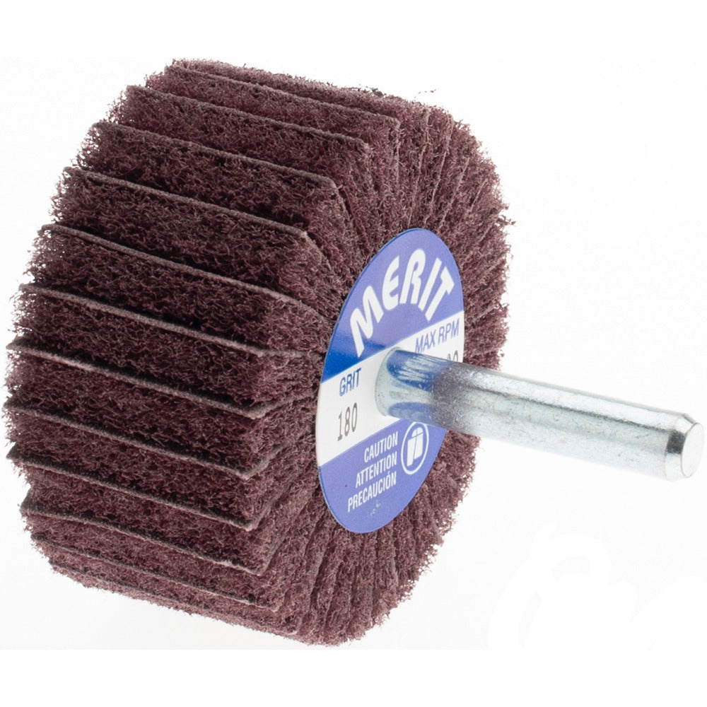 MERIT Merit Abrasives 08834144458 Mounted Flap Wheel 180 Grit