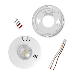 FIRST ALERT First Alert SM110LED-AC Hardwired Photoelectric Smoke Alarm 10-Year Battery Backup (1-Pack) 7020BSL