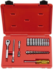 PROTO Proto J47125S Sae Socket Set 25 Pc 1/4 Drive 6 Point