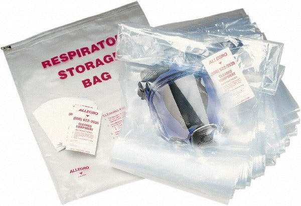ALLEGRO INDUSTRIES Allegro 4001-06 Respirator Storage Bag Polyester Clear