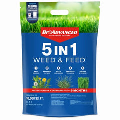 BIOADVANCED Sbm Life Science Corp 704865H 5 in 1 Weed and Feed 10000 Sq Ft