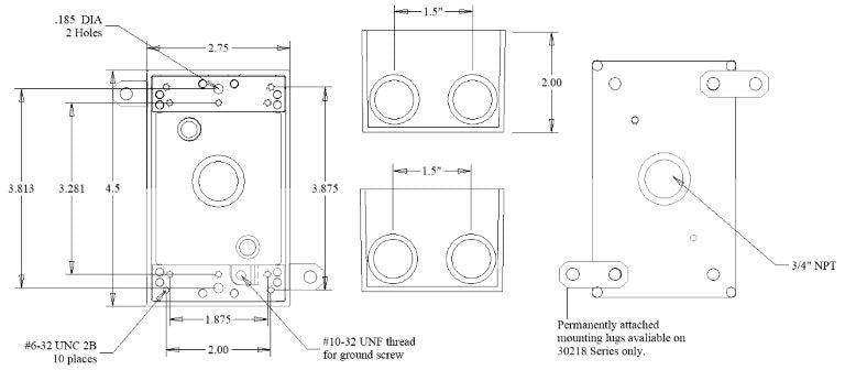 MULBERRY METAL PRODUCTS Mulberry Metal Products 30218 1-Gang Weatherproof Box 5-3/4 in Hubs (5-Outlet) (R-Dot IH5-2-LM)