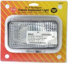 PETERSON MANUFACTURING Peterson V503HF Clear Lens Reflector 5x3 in Stud Mount
