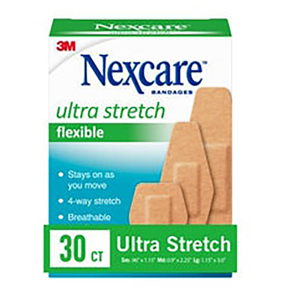 3M 3M 576-30PB Nexcare Soft 'n Flex Bandages 30 count assorted 00051131995260