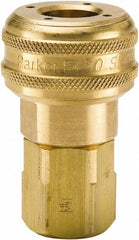 PARKER Parker B35F Pneumatic Hose Coupler 1/2-14 Nptf Brass