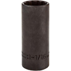 PROTO Proto J5334B Deep Hand Socket 1-1/16 in 12-point