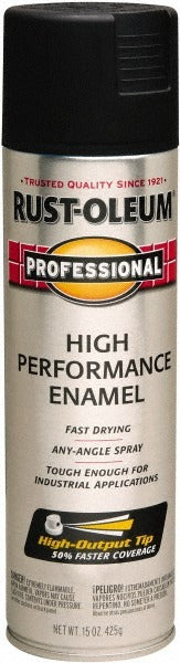 RUST-OLEUM Rust-oleum 239107 Rustproof Enamel Spray 15 Oz Black Semi-gloss