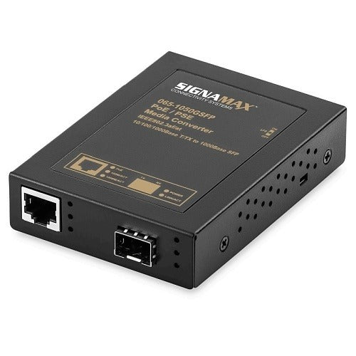 SIGNAMAX Signamax Inc. 065-1050GSFP Gigabit Sfp Poe Media Converter