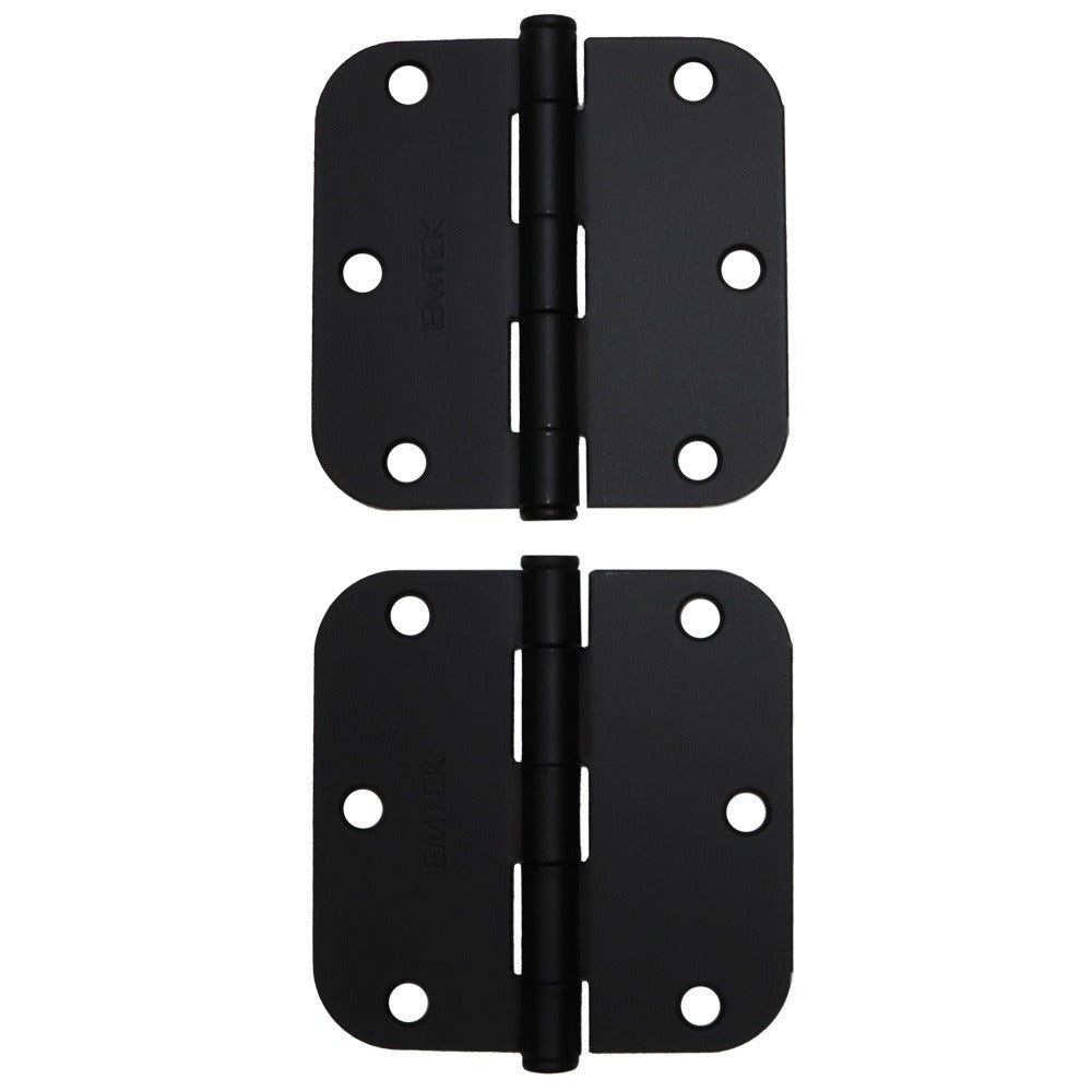 EMTEK Emtek 91033US19 Steel Door Hinge Pair Flat Black 3.5in