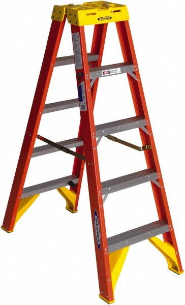 WERNER Werner T6205 Fiberglass Step Ladder Type Ia 300 Lb