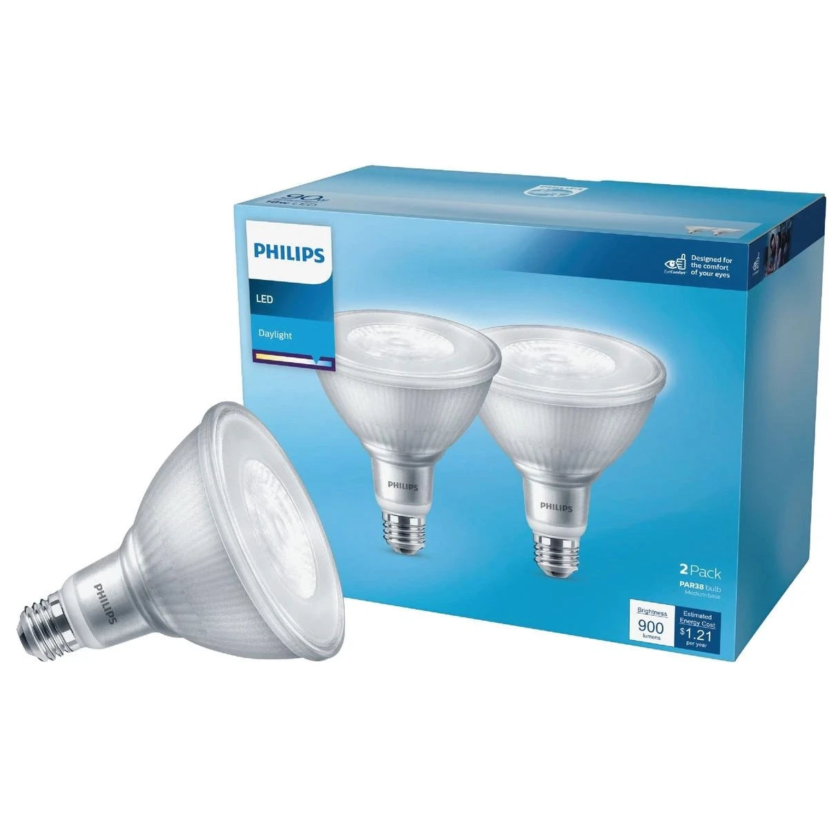 PHILIPS Philips 573220 LED Reflector PAR38 10W (2-Pack/40°) 90W Equivalent
