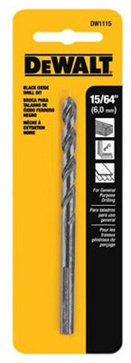DEWALT Dewalt Accessories DW1115 Black Oxide Drill Bit 15/64 in